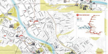 تبليسي خريطة المترو