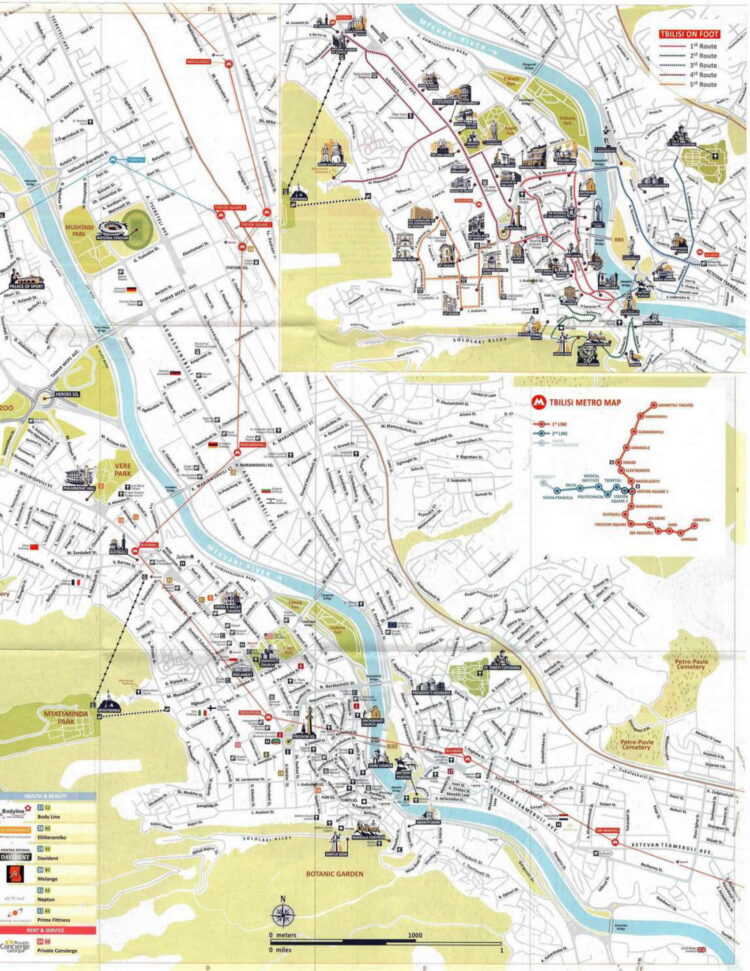 تبليسي خريطة المترو